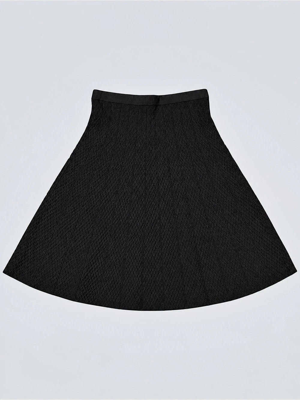 Cabi Amelie Skirt Black A-Line Knit Skirt Size XS